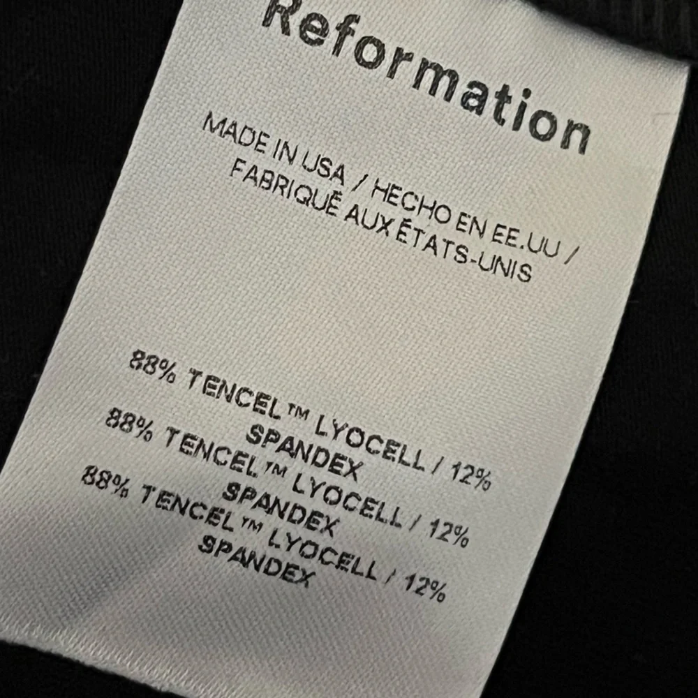 Reformation Black Emerald Knit Top with Floral Applique NWT Large - Picture 10 of 11